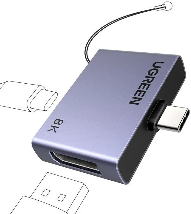 Main image of UGREEN USB C to DisplayPort 1.4 Adapter 8K@60Hz with PD 100W Fast Charging
