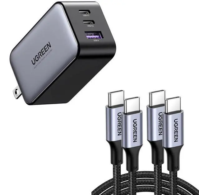 Main image of UGREEN 65W USB-C Charger with 100W USB-C Cable Bundle