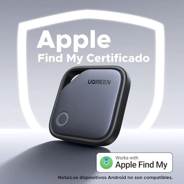 Alt view image 2 of 7 - UGREEN FineTrack (iOS Only) Air Tracker Tags 4 Pack Bundle with Wallet Tracker Card Compatible with Apple Find My