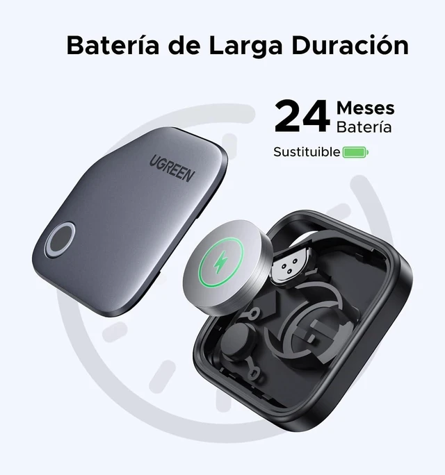 Alt view image 5 of 7 - UGREEN FineTrack (iOS Only) Air Tracker Tags 4 Pack Bundle with Wallet Tracker Card Compatible with Apple Find My