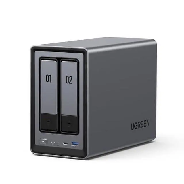 Alt view image 7 of 7 - UGREEN NAS DXP2800 & US3000 UPS 12000mAh Uninterruptible Battery Power Supply Bundle NAS DXP2800 2-Bay with 80TB Storage Capacity