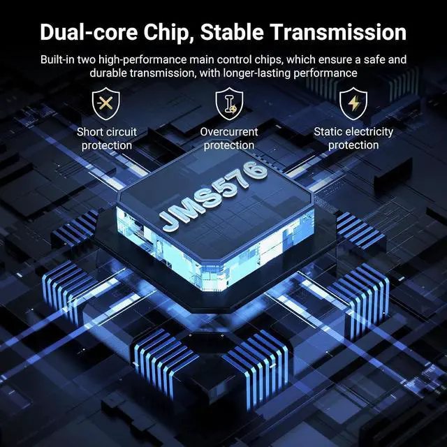 Alt view image 4 of 6 - UGREEN 5-Bay USB-C DAS Enclosure, 8 RAID Modes for 2.5/3.5" SATA HDD/SSD