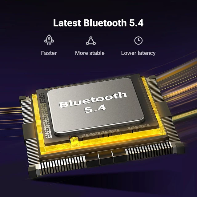 Alt view image 2 of 6 - UGREEN USB Bluetooth Adapter 5.4 for PC, Plug & Play for Windows 11/10/8.1, Bluetooth Receiver & Transmitter for Keyboard/Mouse/Headphone/Speakers