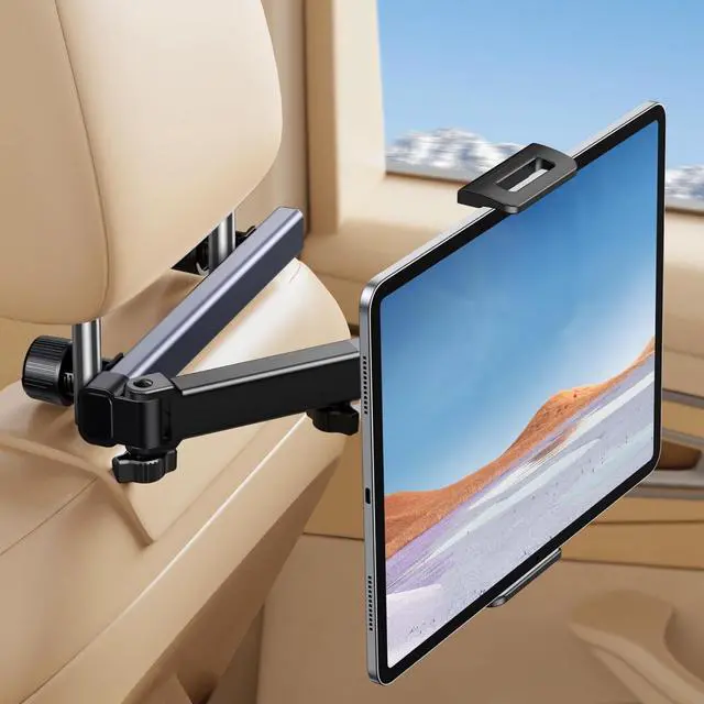 Main image of UGREEN Car Headrest Tablet Holder Adjustable Extension Arm Backseat Mount Car Seat for Kids Travel Accessory Compatible with iPad Air Mini iPhone Galaxy Tab Switch 4.7-9.84 inches Devices