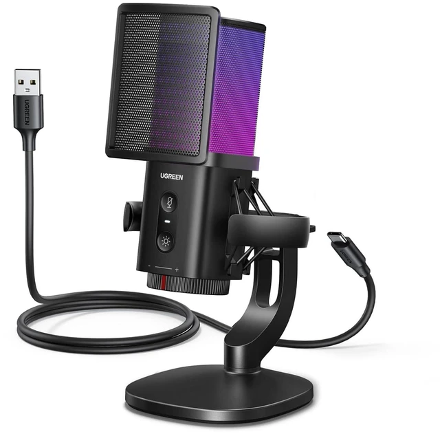 Main image of UGREEN USB Gaming Microphone for Streaming, Chat, 24bit/96kHz Condenser Mic