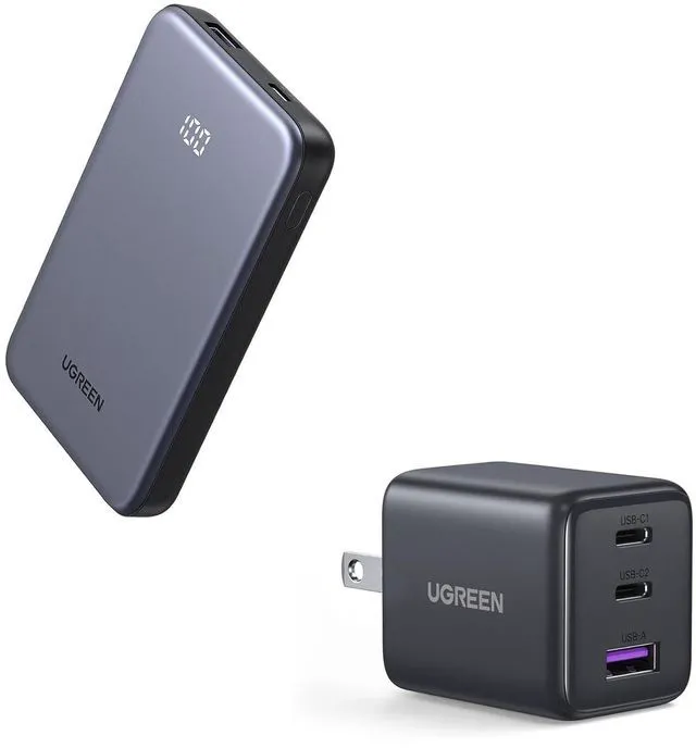 Main image of UGREEN Power Bank Bundle 3-Port 30W USB C Charger