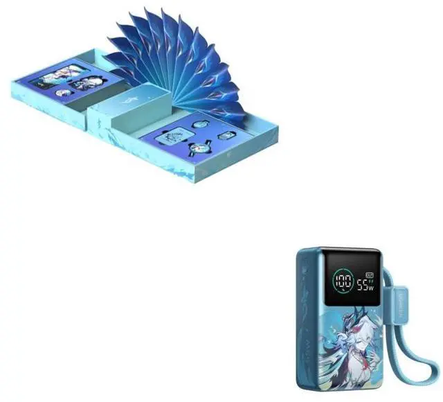 Main image of UGREEN x Honkai: Star Rail Charging Gift Box Bundle, 65W USB-C Charger, 10000mAh 55W Power Bank, Retractable Cable & FineTrack Mini2 Tracker + Portable Power Bank for MacBook Air, iPhone 17