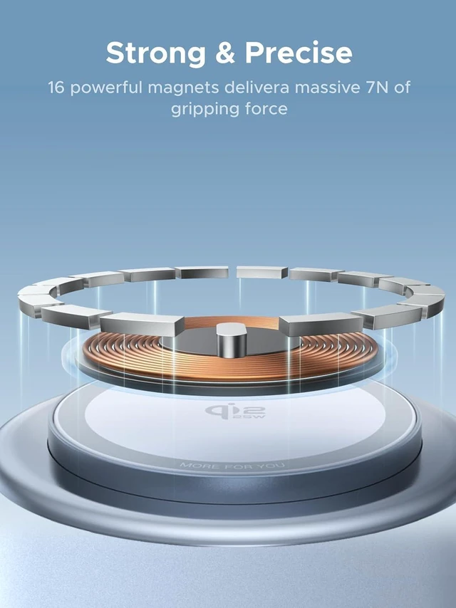 Alt view image 6 of 7 - UGREEN UNO Qi2.2 25W 2-in-1 Magnetic Wireless Charging Station