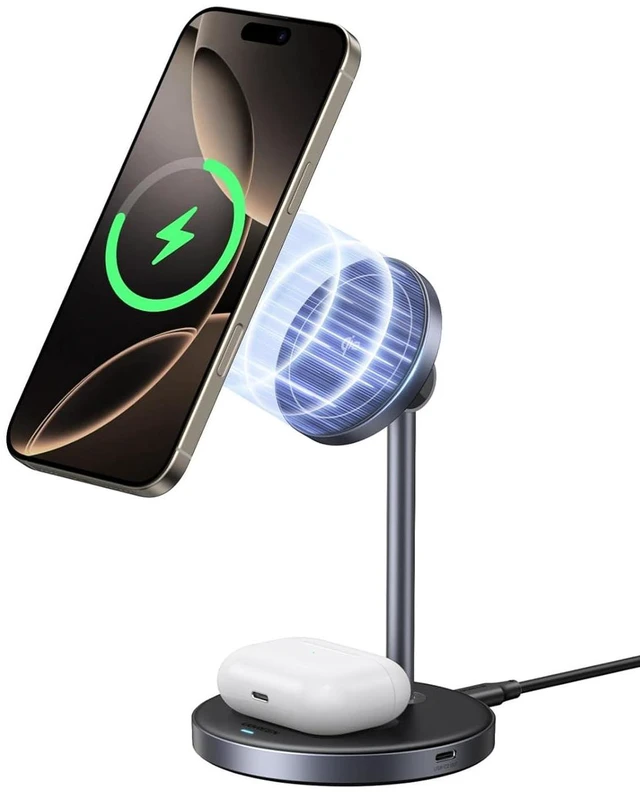 Main image of UGREEN Qi2 15W 2-in-1 MagSafe Compatible Magnetic Wireless Charging Stand