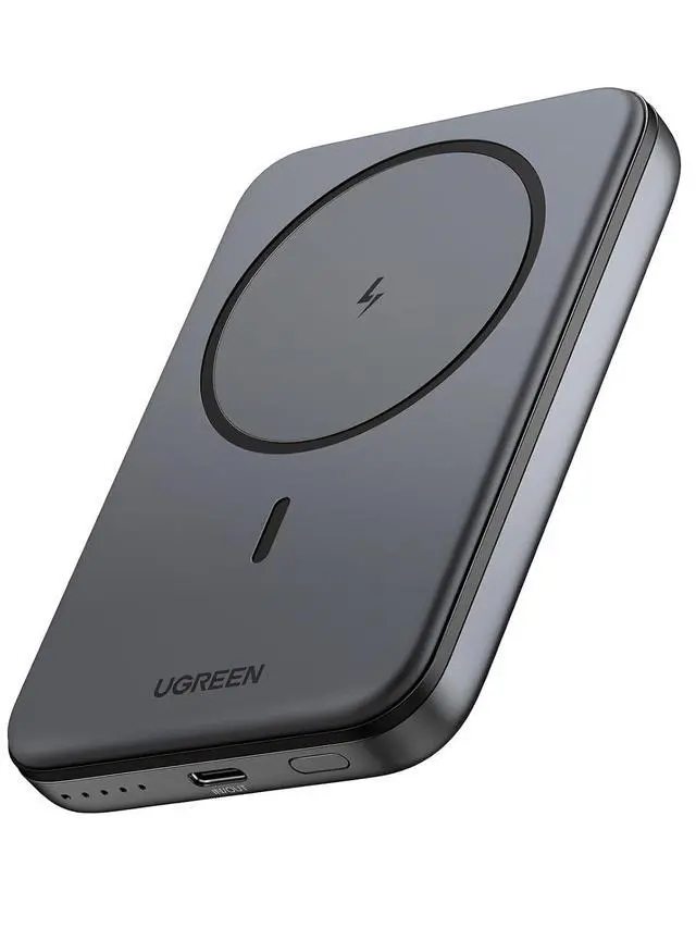 Alt view image 2 of 5 - UGREEN Magnetic Power Bank 10000mAh Bundle with 30W USB C GaN Wall Charger Magnetic Wireless PD 20W and 3 Port Fast Charger for iPhone 17 16 15 iPad Travel