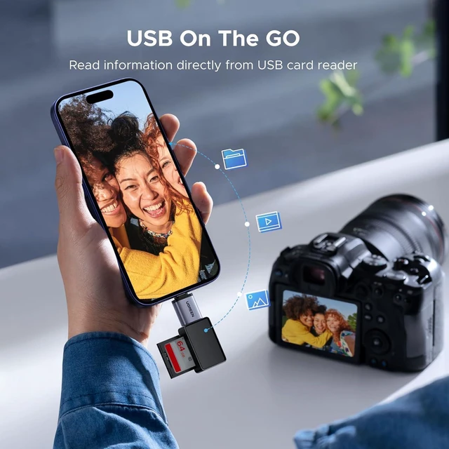 Alt view image 3 of 7 - UGREEN USB C to USB Adapter 4 Pack +USB A SD Card Reader