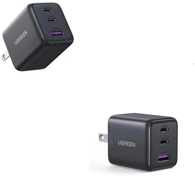 Main image of UGREEN 45W USB-C GaN Dual/UUSB-A Wall Charger + 30W USB-C 3-Port GaN Charger High-Power & Multi-Port Charging Pair for Home & Travel