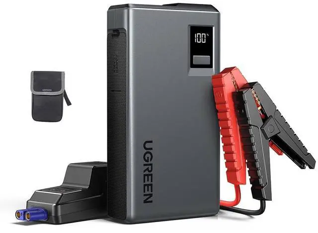 Main image of UGREEN Jump Starter Power Pack 1000A Car Battery Booster for 6.0L Gasoline and 3.5L Diesel Engines 12000mAh Car Jump Starter Power Bank with Digital Screen and LED Light for Emergency