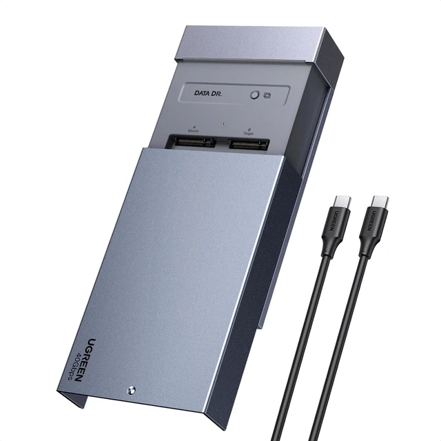 Main image of UGREEN 40Gbps Dual-Bay M.2 NVMe SSD Cloner with Software Raid