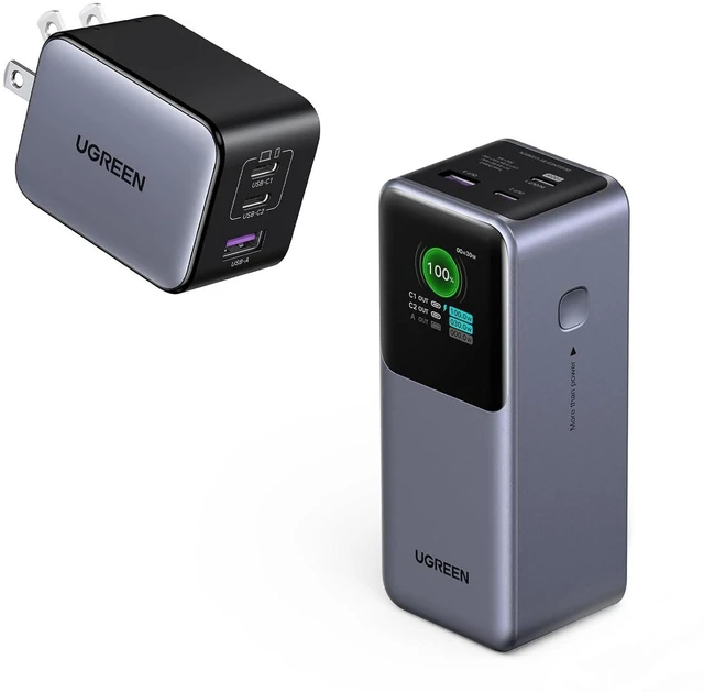 Main image of UGREEN Nexode Power Bank 20000mAh 130W Bundle with 65W USB C Charger Nexode X Series