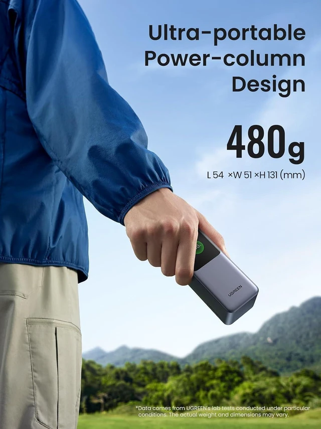 Alt view image 6 of 7 - UGREEN Nexode Power Bank 20000mAh 130W Bundle with 65W USB C Charger Nexode X Series