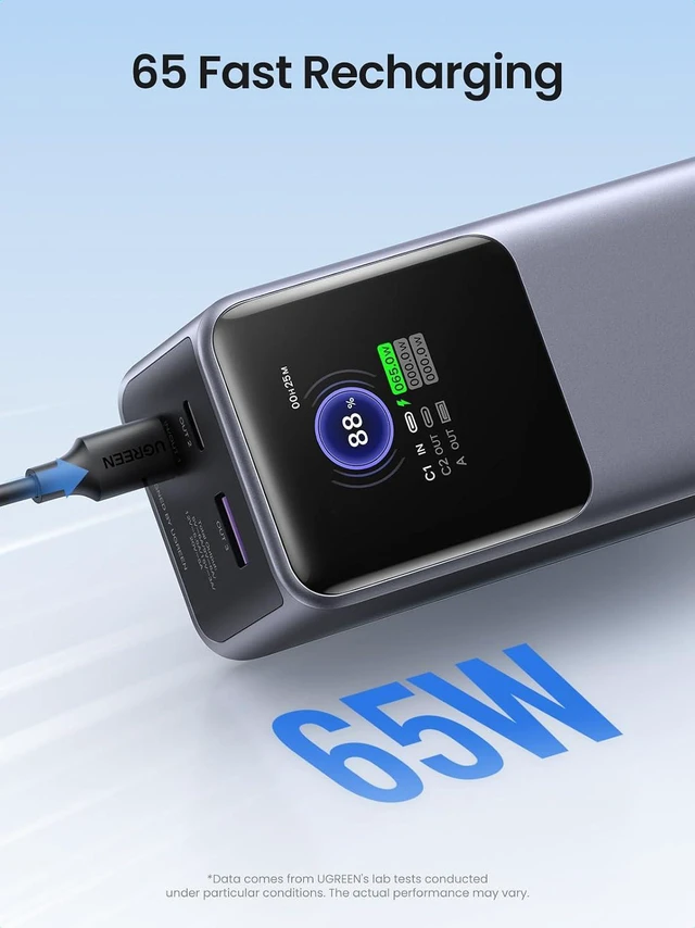Alt view image 7 of 7 - UGREEN Nexode Power Bank 20000mAh 130W Bundle with 65W USB C Charger Nexode X Series