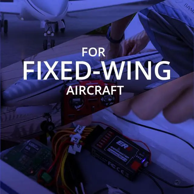 Alt view image 6 of 7 - HTLNUZD ER6 PWM 2.4G RC Receiver for Radiomaster 6CH 100mw CRSF Support Voltage Telemetry WiFi Update for Fixed Wing Aircraft