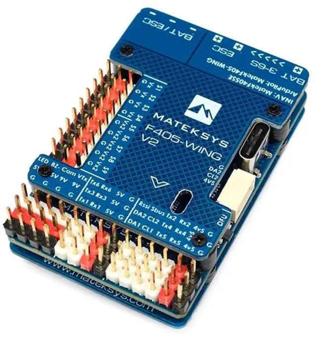 Main image of HTLNUZD Mateksys F405 Wing V2 Flight Controller STM32F405RGT6 ICM42688P, OSD, SD Slot ArduPilot/INAV for RC Aircraft