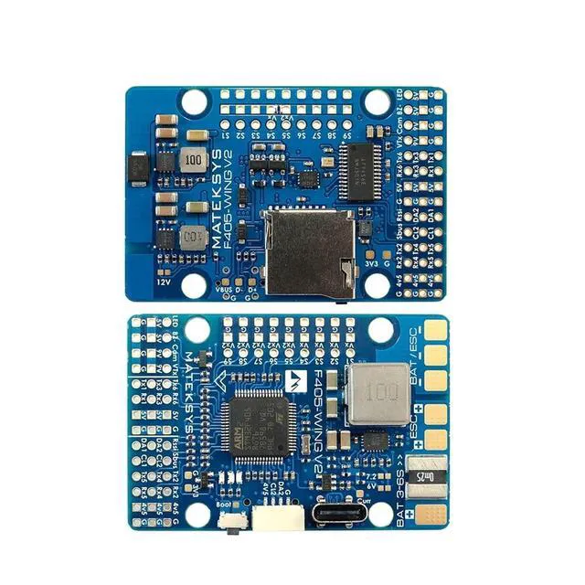 Alt view image 3 of 7 - HTLNUZD Mateksys F405 Wing V2 Flight Controller STM32F405RGT6 ICM42688P, OSD, SD Slot ArduPilot/INAV for RC Aircraft