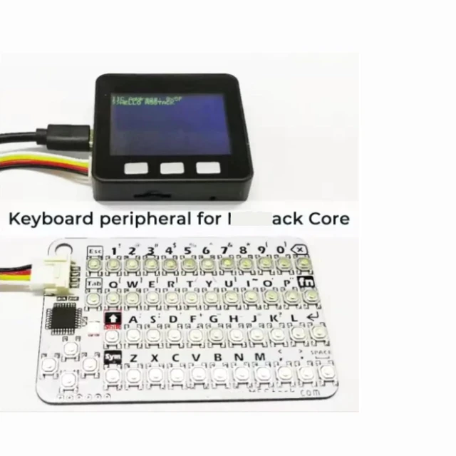 Alt view image 3 of 7 - HTLNUZD M 5Stack CardKB V1.1 Mini 50-Key QWERTY Keyboard w/RGB LED I2C
