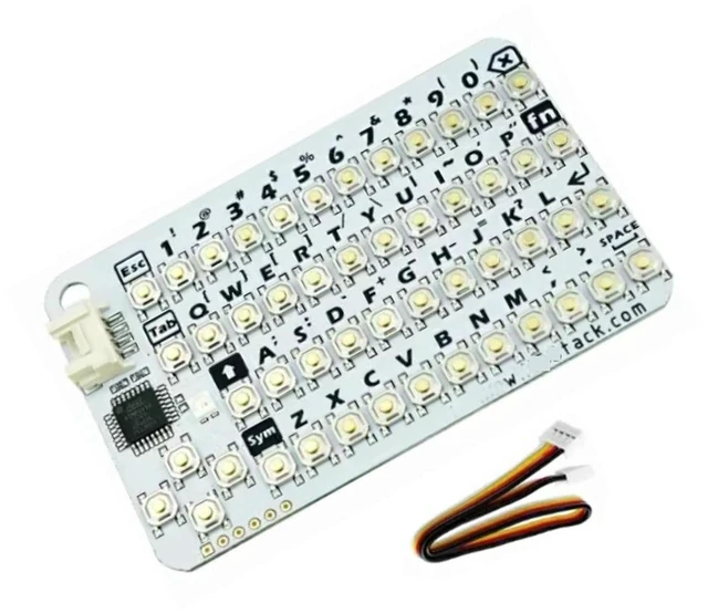 Main image of HTLNUZD M 5Stack CardKB V1.1 Mini 50-Key QWERTY Keyboard w/RGB LED I2C