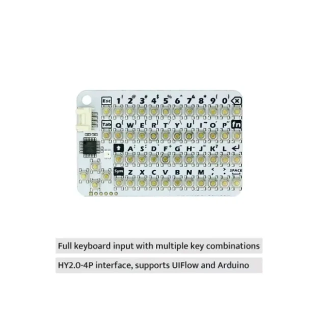Alt view image 6 of 7 - HTLNUZD M 5Stack CardKB V1.1 Mini 50-Key QWERTY Keyboard w/RGB LED I2C