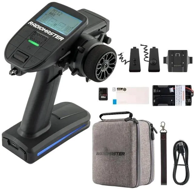 Main image of HTLNUZD Radiomaster MT12 Surface Radio Controller Edgetx Open-Source System 2.4G ELRS ER3C-I LBT Technology Long-Range, Low-Latency Control for RC Cars & Boats