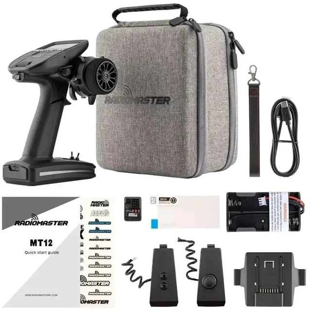 Alt view image 7 of 7 - HTLNUZD Radiomaster MT12 Surface Radio Controller Edgetx Open-Source System 2.4G ELRS ER3C-I LBT Technology Long-Range, Low-Latency Control for RC Cars & Boats