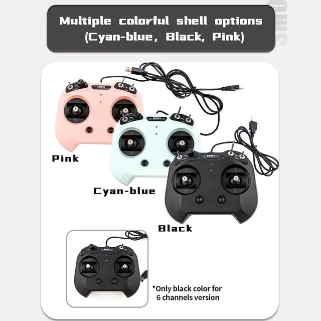 Alt view image 3 of 7 - HTLNUZD Flysky FS SM001 Flight Simulator Controller 8 CH, Supports a Variety FMS G3/G3.5/G4/G5/G6/G7 5.0 XTR VRC of Flight Simulation Software for RC Helicopters, Fixed Wing Etc (FS SM001-pink)