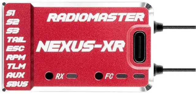 Main image of HTLNUZD Radiomaster Nexus-XR Helicopter for Flight Controller with Integrated 2.4G ELRS Receiver (red)