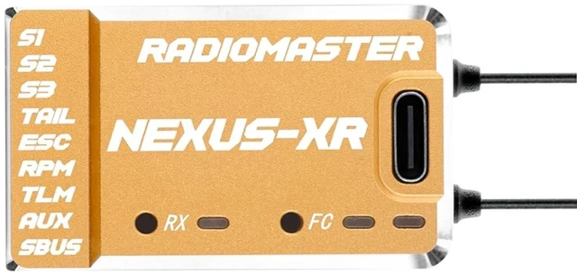 Main image of HTLNUZD Radiomaster Nexus-XR Helicopter for Flight Controller with Integrated 2.4G ELRS Receiver (Golden)