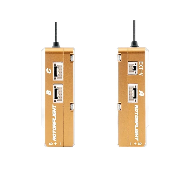 Alt view image 4 of 7 - HTLNUZD Radiomaster Nexus-XR Helicopter for Flight Controller with Integrated 2.4G ELRS Receiver (Golden)