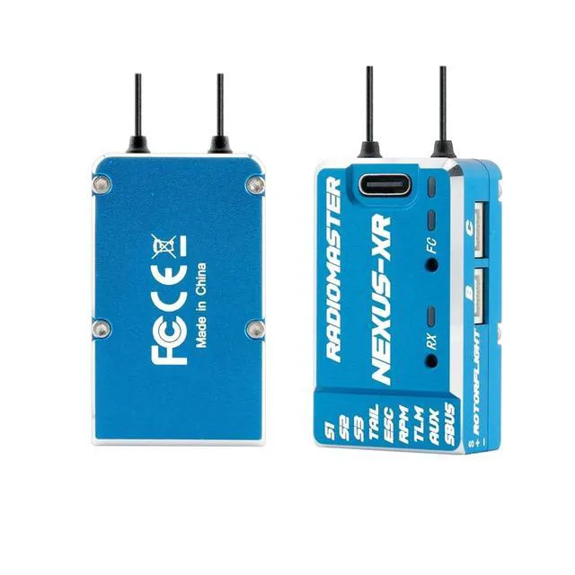 Alt view image 4 of 7 - HTLNUZD Radiomaster Nexus-XR Helicopter for Flight Controller with Integrated 2.4G ELRS Receiver (Blue-)
