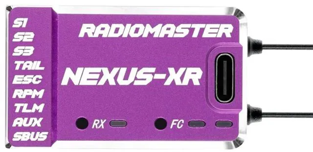 Main image of HTLNUZD Radiomaster Nexus-XR Helicopter for Flight Controller with Integrated 2.4G ELRS Receiver (Purple)