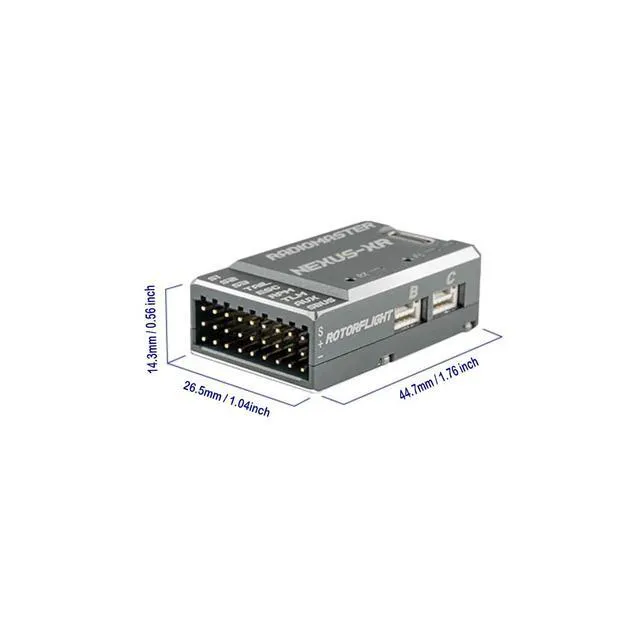 Alt view image 5 of 6 - HTLNUZD Radiomaster Nexus-XR Helicopter for Flight Controller with Integrated 2.4G ELRS Receiver (Gary)