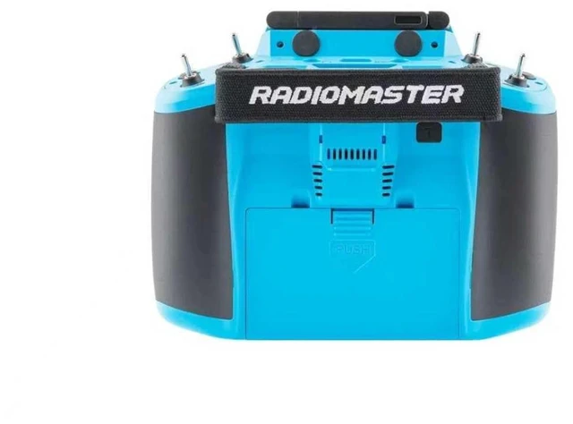 Alt view image 4 of 7 - HTLNUZD Radiomaster GX12 Crush ELRS Radio Transmitter - 2.4G Dual 1W, Gemini Xrossband Mode2 (Blue)