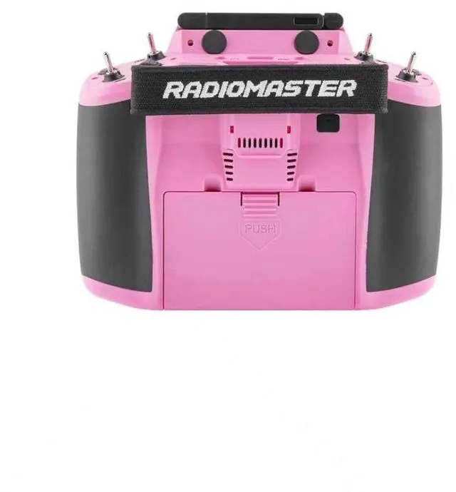 Alt view image 4 of 7 - HTLNUZD Radiomaster GX12 Crush ELRS Radio Transmitter - 2.4G Dual 1W, Gemini Xrossband Mode2 (Pink)