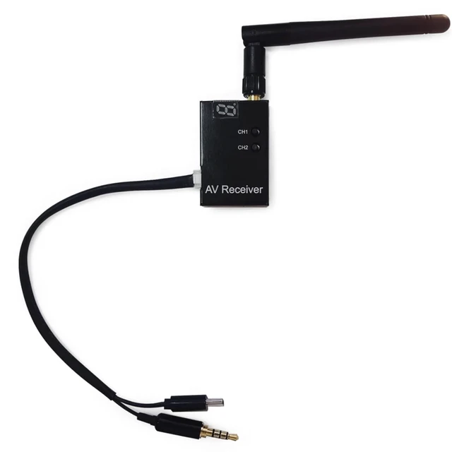 Alt view image 4 of 7 - HTLNUZD Radiolink RC8X 8 Channels 2.4GHz RC Transmitter, R8FG and R4FGM Gyro Receivers with EWRF 708R 5.8G 48CH Wireless Audio/Video FPV Receiver, for RC Crawler, Boats Etc. (Radiolink EWRF 708R)
