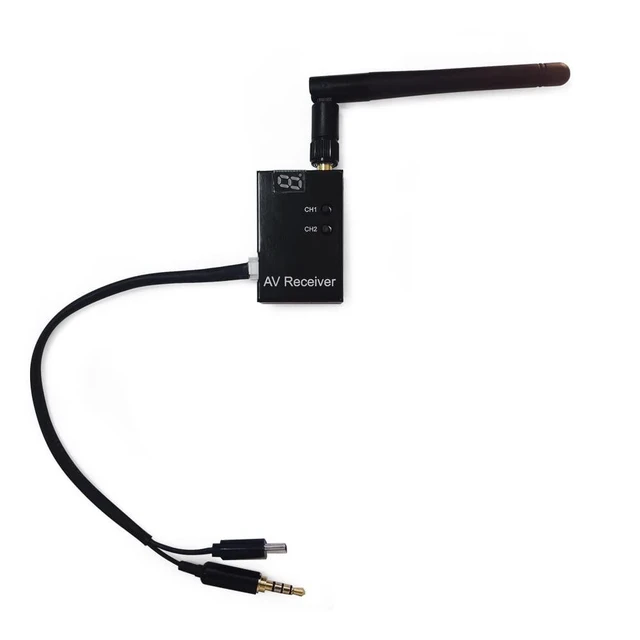 Alt view image 6 of 7 - HTLNUZD Radiolink RC8X 8 Channels 2.4GHz RC Transmitter, R8FG and R4FGM Gyro Receivers with EWRF 708R 5.8G 48CH Wireless Audio/Video FPV Receiver, for RC Crawler, Boats Etc. (Radiolink EWRF 708R)