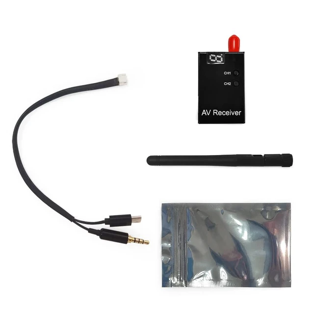 Alt view image 7 of 7 - HTLNUZD Radiolink RC8X 8 Channels 2.4GHz RC Transmitter, R8FG and R4FGM Gyro Receivers with EWRF 708R 5.8G 48CH Wireless Audio/Video FPV Receiver, for RC Crawler, Boats Etc. (Radiolink EWRF 708R)