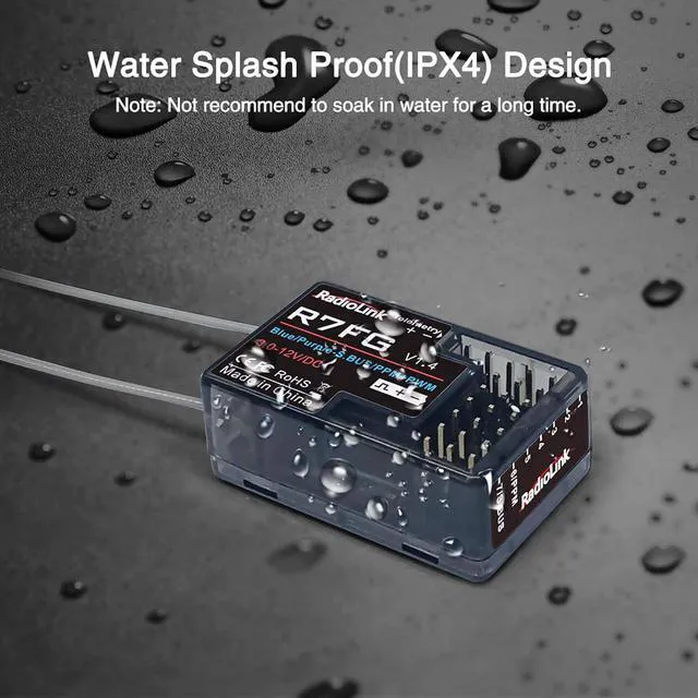 Alt view image 6 of 7 - HTLNUZD Radiolink RC6GS V3 7 Channels 2.4GHz RC Transmitter, with R7FG Gyro RX Volt Telemetry Integrated Receiver Dual Mix Programmable Controller for Crawler, Tanks, Buggy, Boats