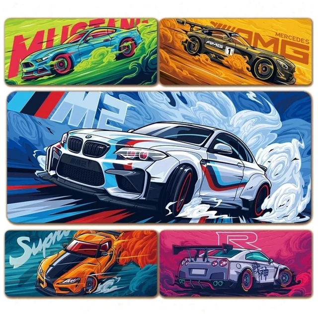Alt view image 2 of 6 - HTLNUZD Mouse Pad Rally Racing Car Natural Rubber Gaming Mousepad Durable Stitched Edges, Non Slip Rubber Base, for Waterproof Desk Writing Home Office Gaming Work (B R Z, 11.8''X9.8''X0.11'')
