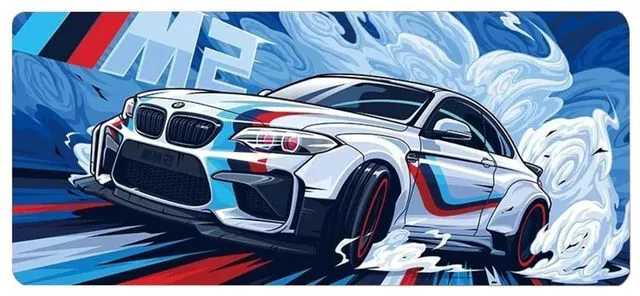 Main image of HTLNUZD Mouse Pad Rally Racing Car Natural Rubber Gaming Mousepad Durable Stitched Edges, Non Slip Rubber Base, for Waterproof Desk Writing Home Office Gaming Work (JT-550, 23.6''x11.8''x0.15'')