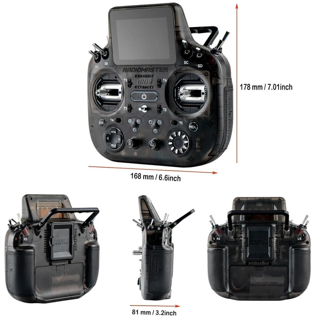 Alt view image 4 of 7 - RadioMaster GX15 MAX ELRS Gemini AG02 CNC Touch FPV Transmitter