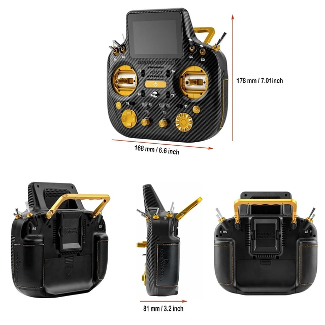 Alt view image 4 of 7 - RadioMaster GX15 MAX Gemini ELRS AG02 Hall Gimbal Touchscreen FPV Radio