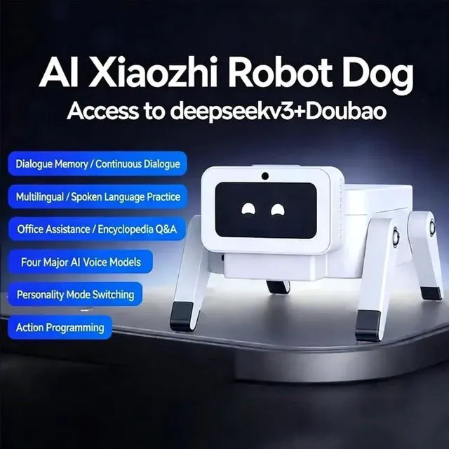 Alt view image 4 of 7 - HTLNUZD Robot Mechanical Dog ESP32-Hi AI 0.96" Screen DIY Pet