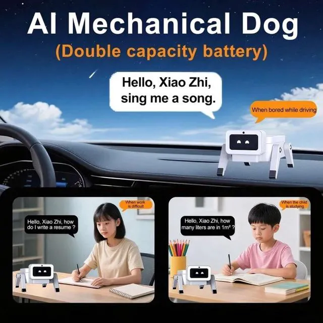 Alt view image 5 of 7 - HTLNUZD Robot Mechanical Dog ESP32-Hi AI 0.96" Screen DIY Pet