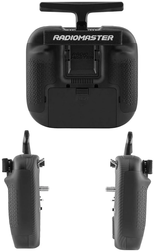 Alt view image 4 of 7 - RadioMaster TX15 Max V5.0 16CH 2.4G RC Transmitter - ELRS, 3.5" IPS Touchscreen, AG02 CNC Hall Gimbals, Built-in Gyro & Mic, Supports OpenTX/EdgeTX, Mode 2 for FPV (TX15 MAX- Anodized Black)