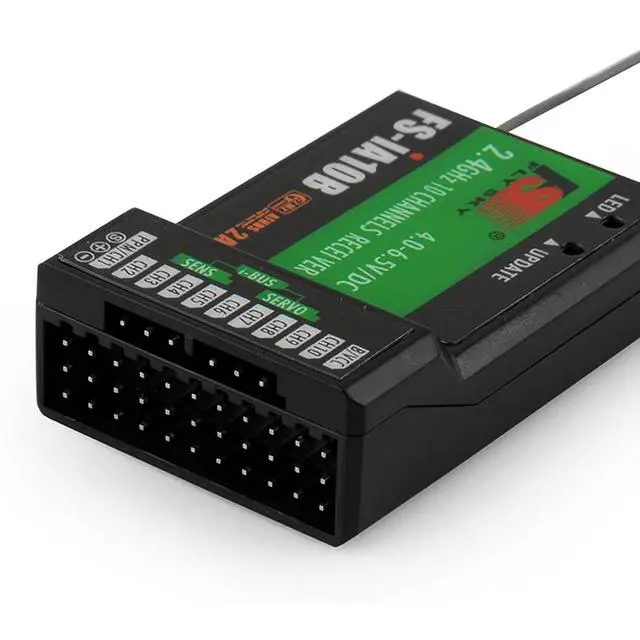 Alt view image 2 of 7 - HTLNUZD Flysky FS-i6X 10CH RC Transmitter Controller 2.4GHz AFHDS 2A with iA10B Receiver, for Quadcopter Boat Racing Airplane (FS-iA10B Receiver)